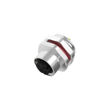 M12 Connector Board end rear lock, 2P-12P female 34