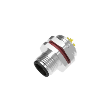 M12 Connector Board end rear lock, 2P-12P male 33